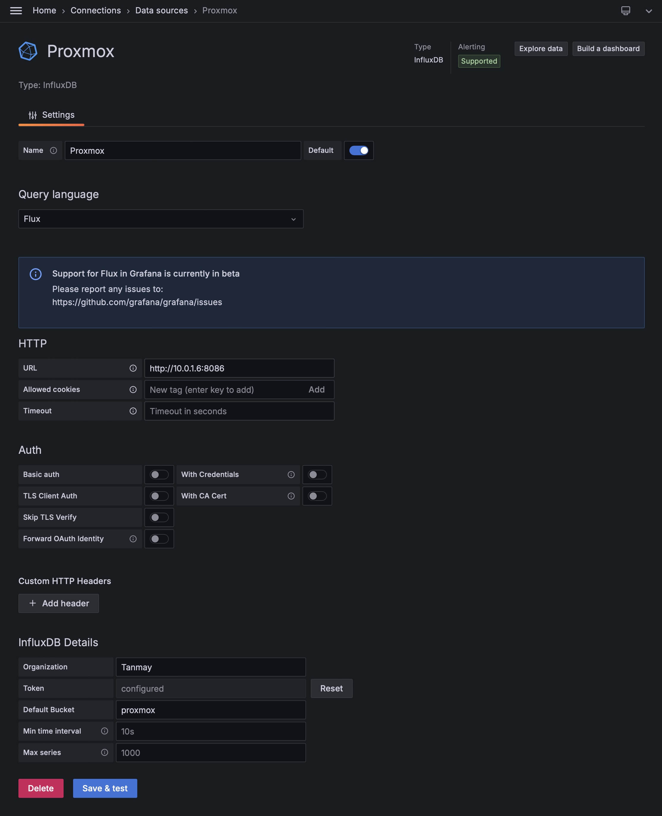 Example config