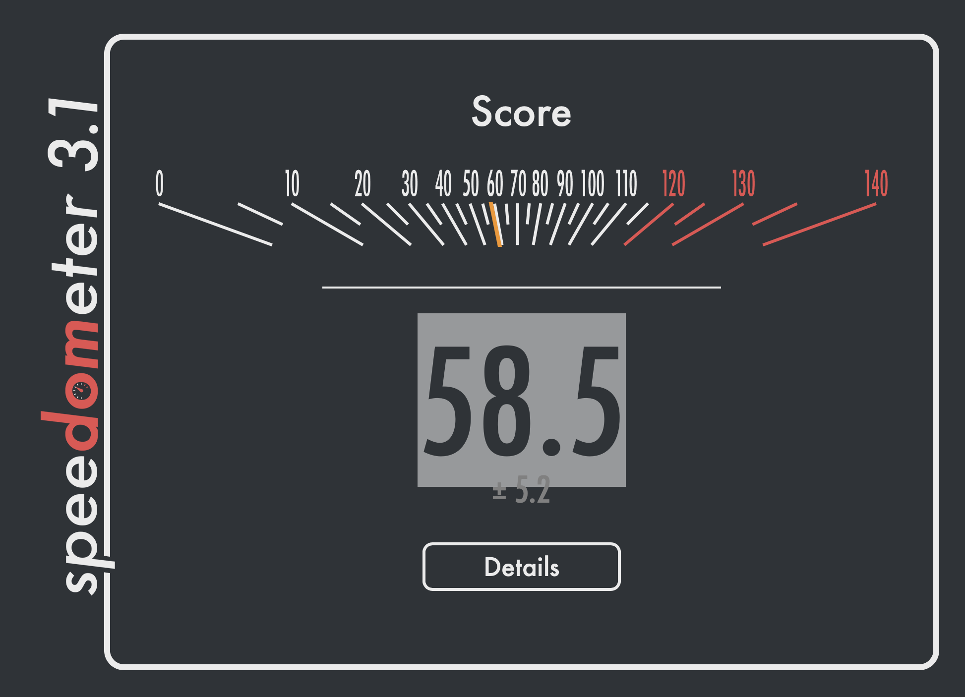 Speedometer 3.1 result
